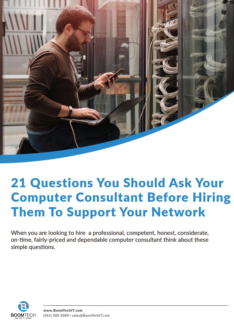 21 questions you should ask your computer consultant before hiring htem to support your network