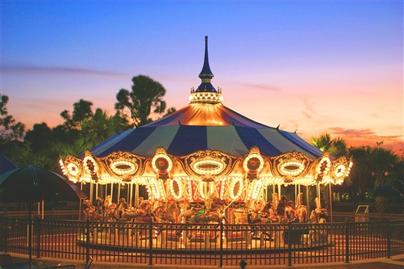 The carousel at Sugar Sand Park