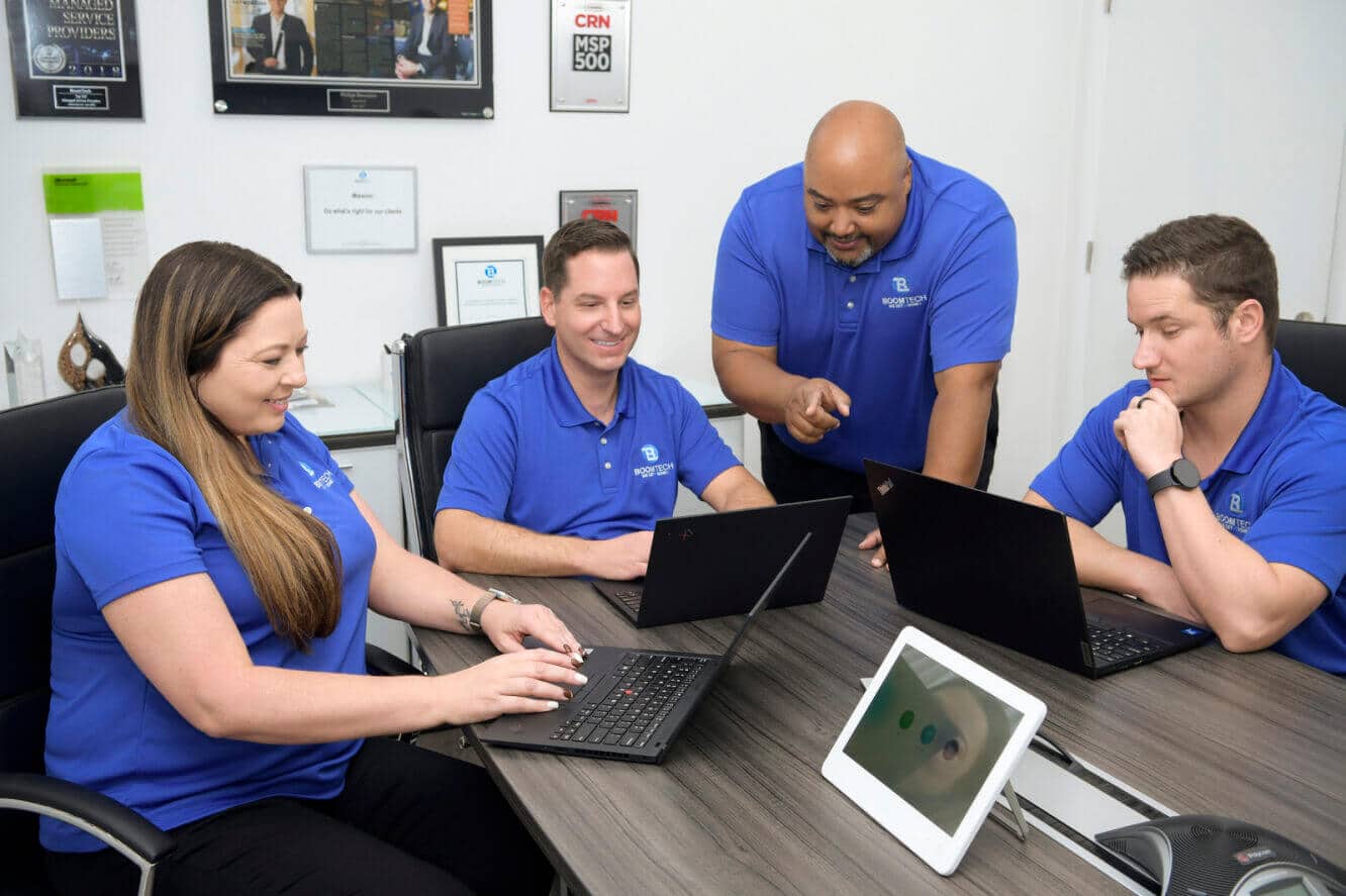 IT support specialists at Boomtech IT Boca Raton